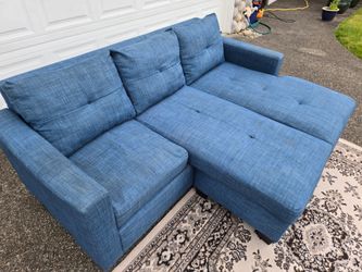 Blue Sectional Sofa Delivery Available 🚚