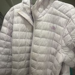 LIGHT PURPLE NORTH FACE THERMOBALL ECO JACKET