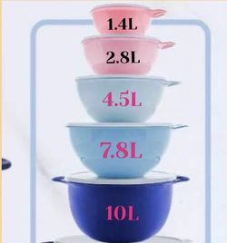 Juego de 5 Piezas de Tupperware