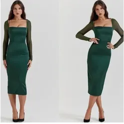 House Of CB Ellica EMERALD GREEN MIDI DRESS