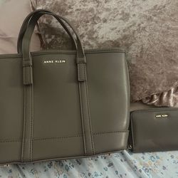 Anne Klein small tote and wallet