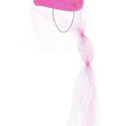 Gucci Agnes Lapin Felt Hot Pink Hat W/veil