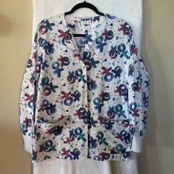 Ladies Landau scrub jacket-size M