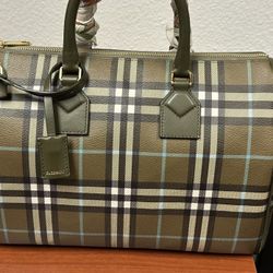 Burberry Medium Check Bowling Bag