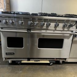Viking 48”Wide All Gas Range Stove Stainless Steel 8Burners