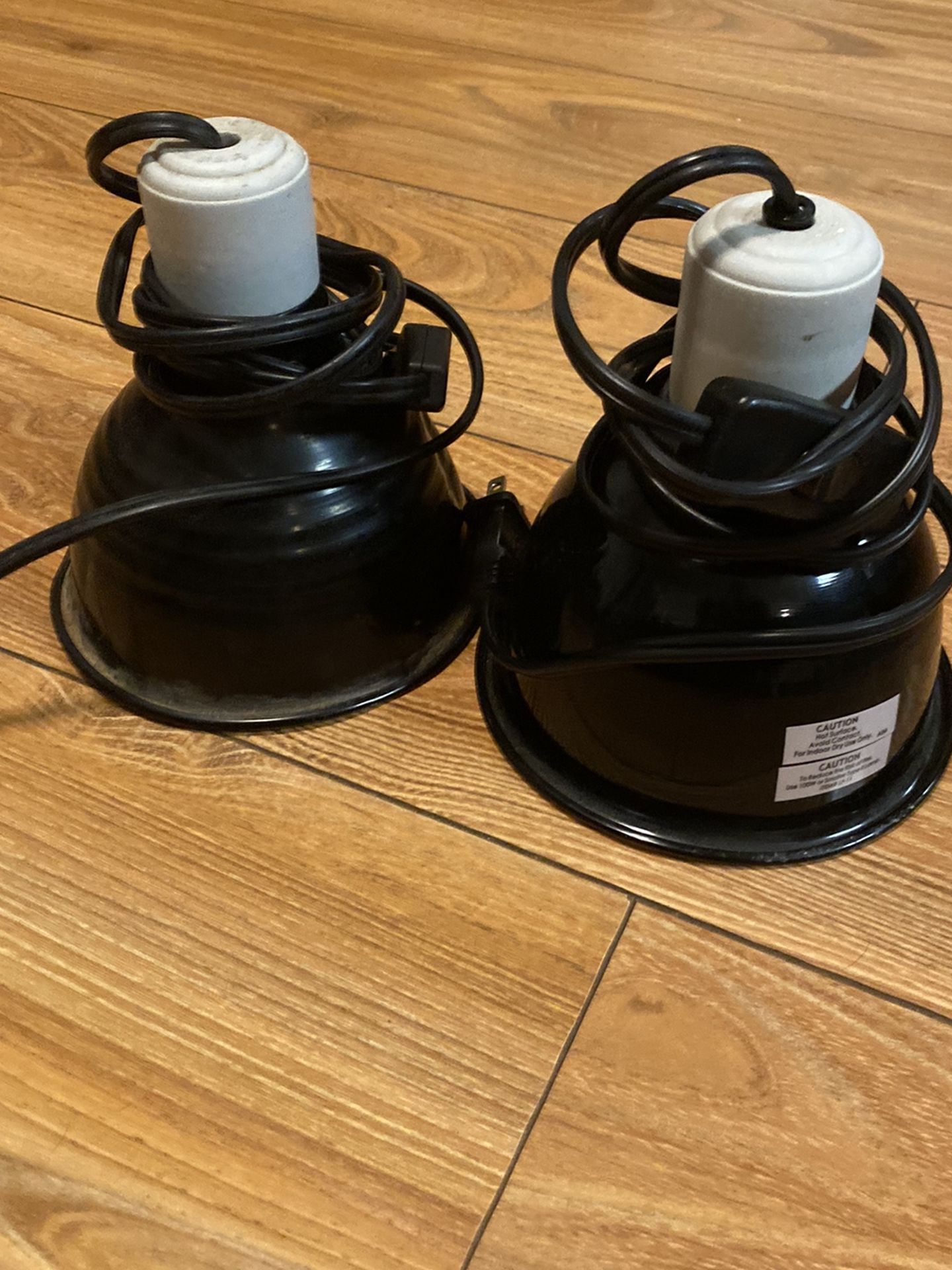 Two Reptile Heat Lamps (75W)