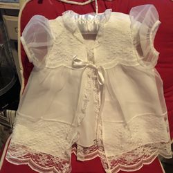 Vintage 3 Pc. Christening Baby Dress