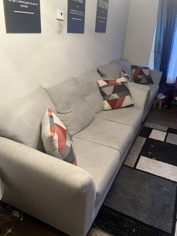 Grey Couch (includes Pillows)