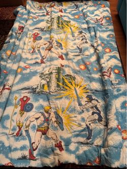1983 Vintage He-man Masters of the Universe Complete Comforter Sheet set