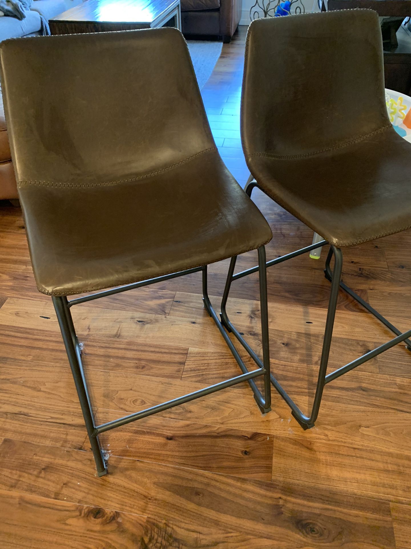 Two high stool chairs