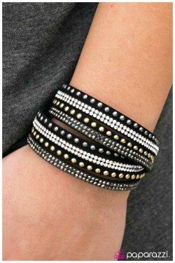 Black /silver wrap around bracelet new