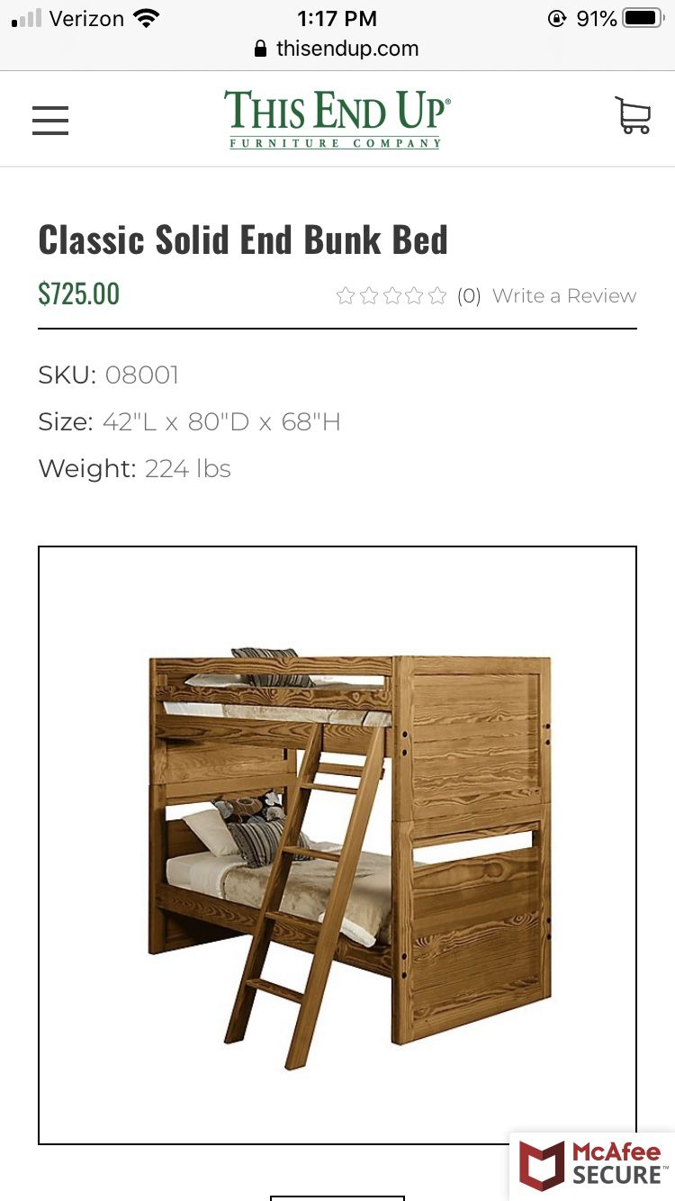 This End Up Bedroom Set
