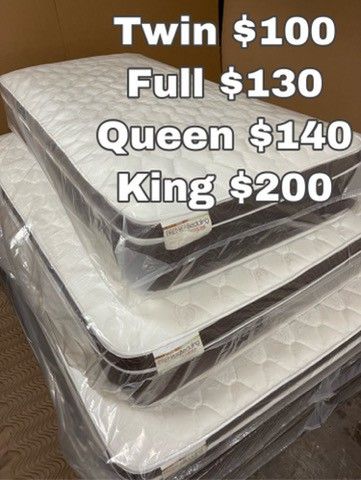 NEW Queen Pillow Top Mattress Sets