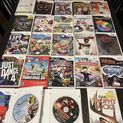 Huge Nintendo Wii Games Lot 