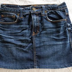 Abercrombie And Fitch Mini Jean Skirt