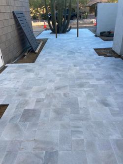 Pavers turf travertine sod