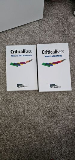Critical Pass MBE, MEE, and MPT flashcards