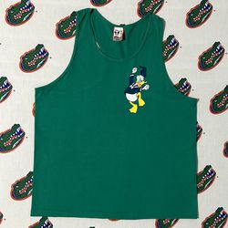 Mens VTG Vintage 1993 Mickey Mouse Donald Duck Disneyland Tank Top Tee Tshirt Size Large / XL