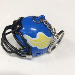 3D Football Helmet Plastic Keychain