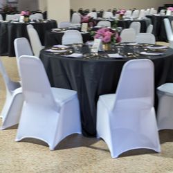 Fitted Chair Covers, white - Qty 130