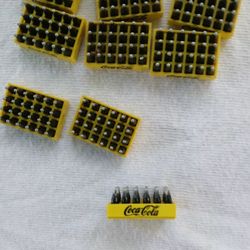 Set 10 Pcs  1:12 Dollhouse Miniature 12 Piece Soft Drink with Tray 