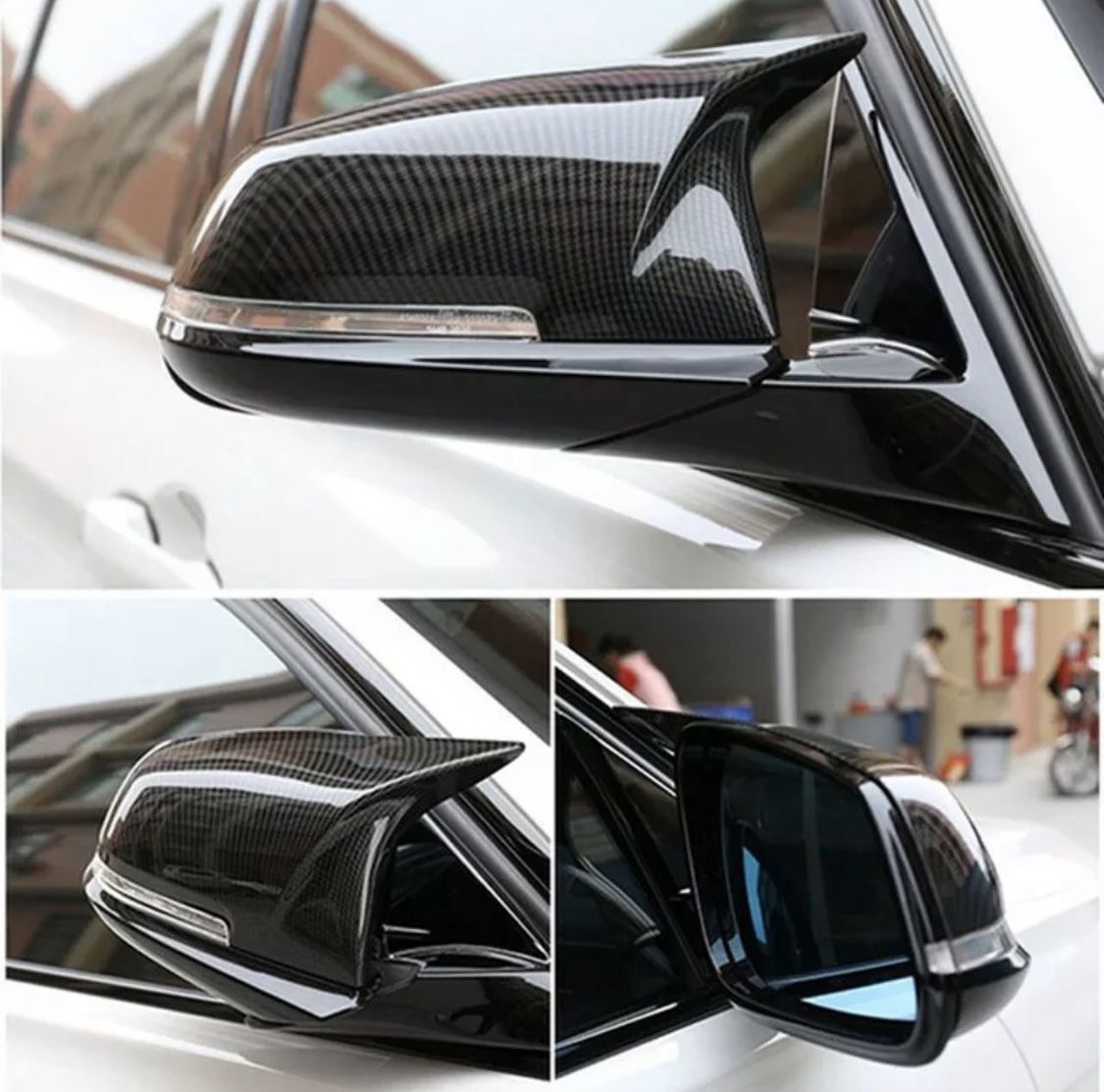 Carbon Fiber M3 Style Mirror Covers For BMW 2012-2018 F30