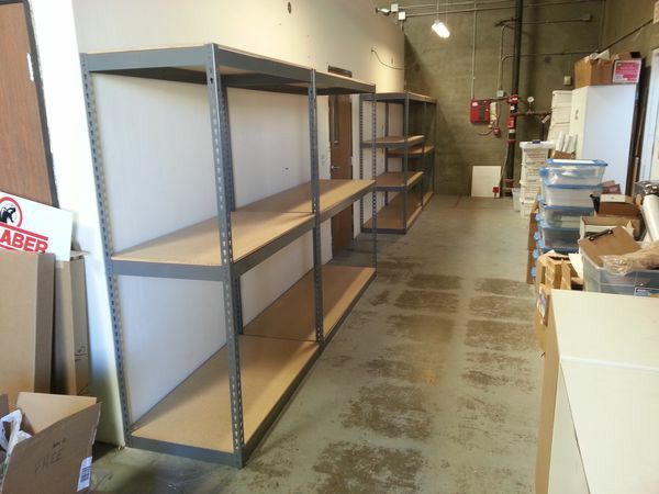 Storage Shelving Warehouse Shed Office Supply Metal Racks 4 ft Long x 2 ft Wide New Delivery Available 