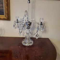French  Crystal Candelabras " PAIR"