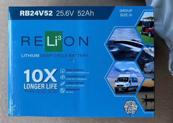 RELiON 24V 52Ah LiFePO4 Deep Cycle Battery