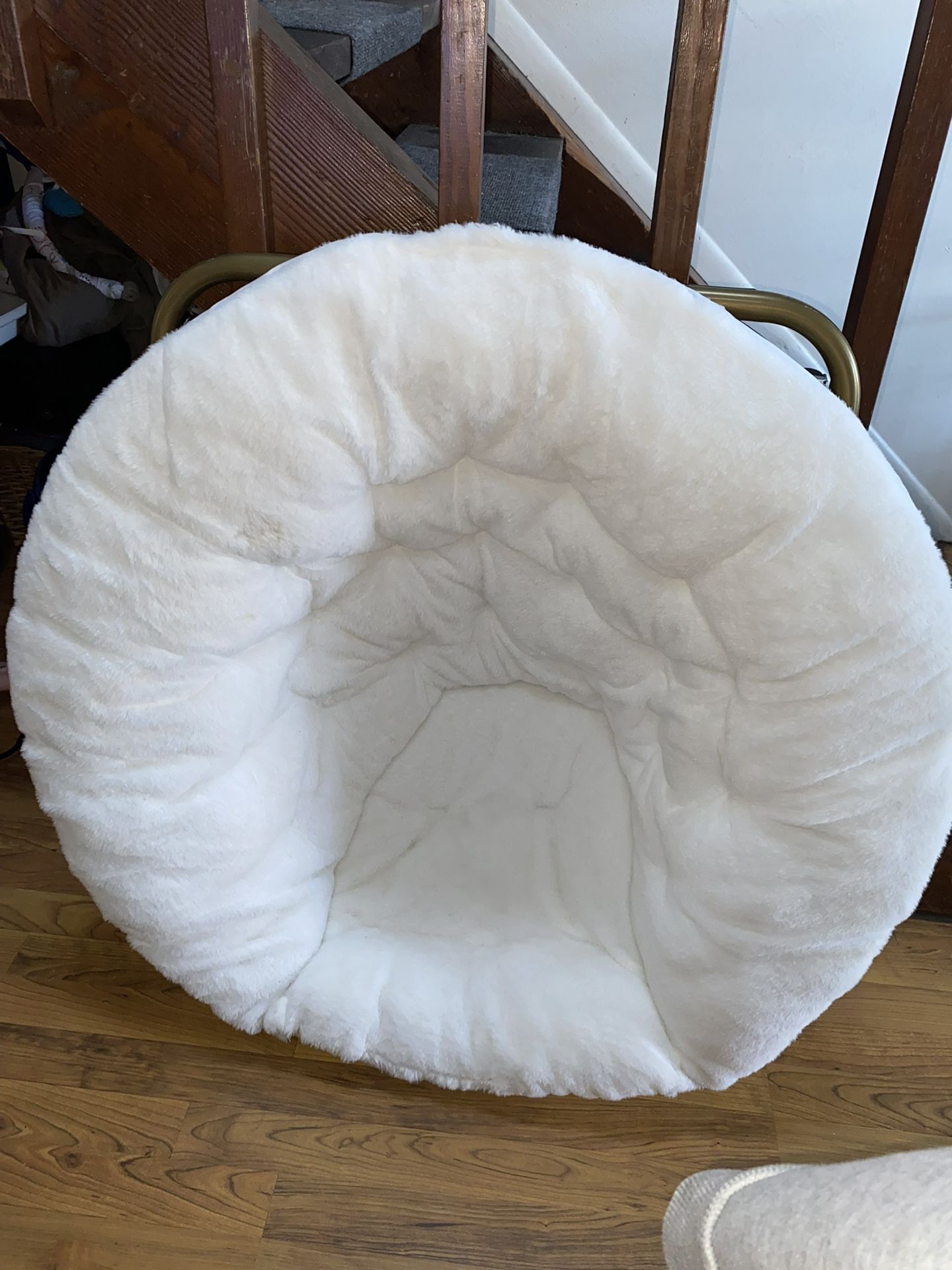 Soft White Fluffy Chair