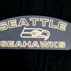 🏈  Seattle Seahawks Etched Sign  🏈