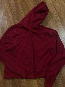 Red zip up
