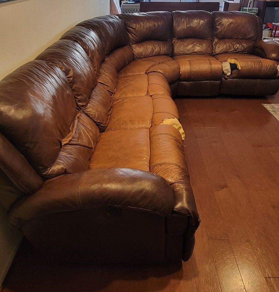 Double Recliner Sectional
