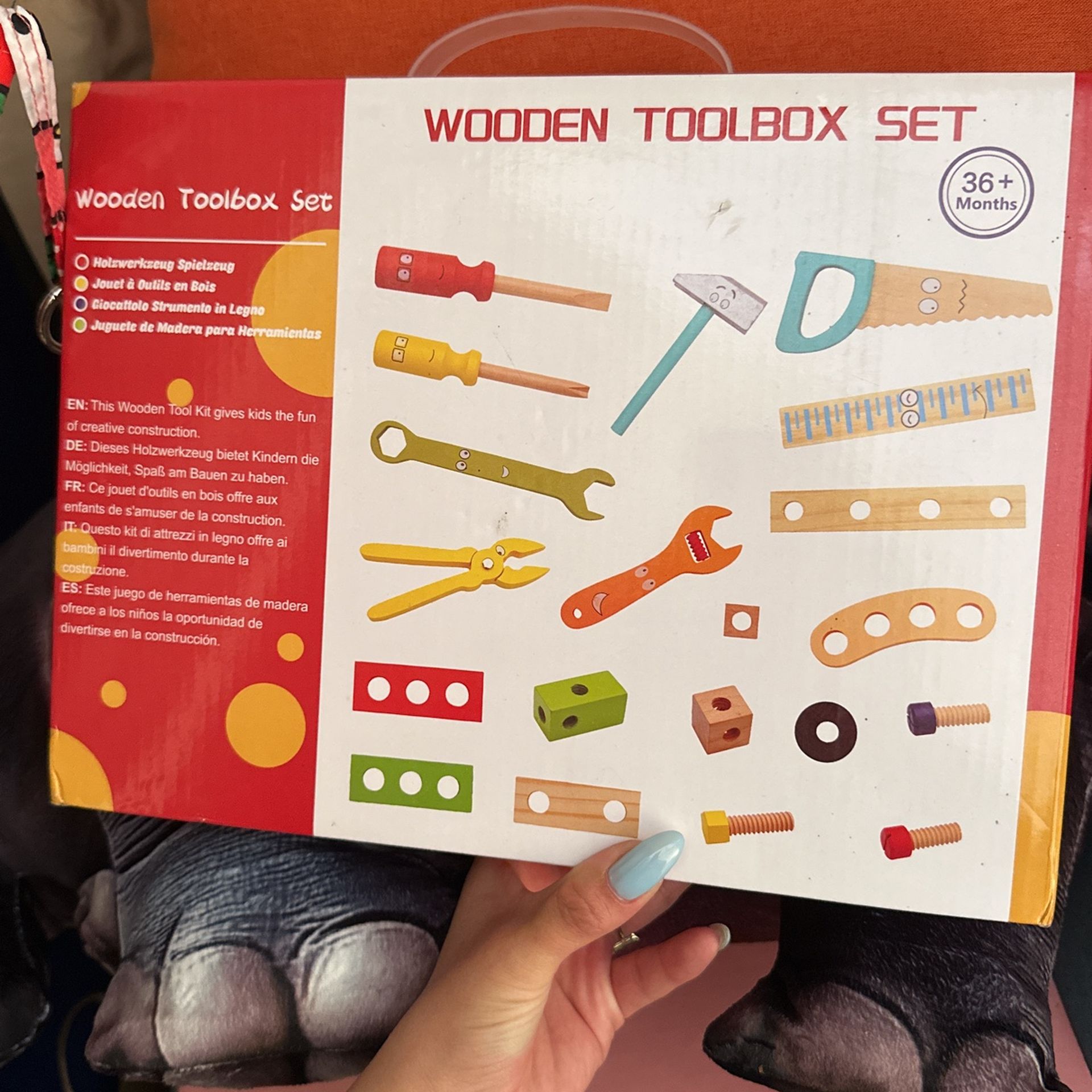 Wooden Tool Box Kids Toy
