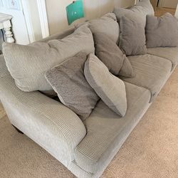Couch and Love Seat with Ottoman