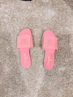 Pink C Flip Flop Sandals Size 38