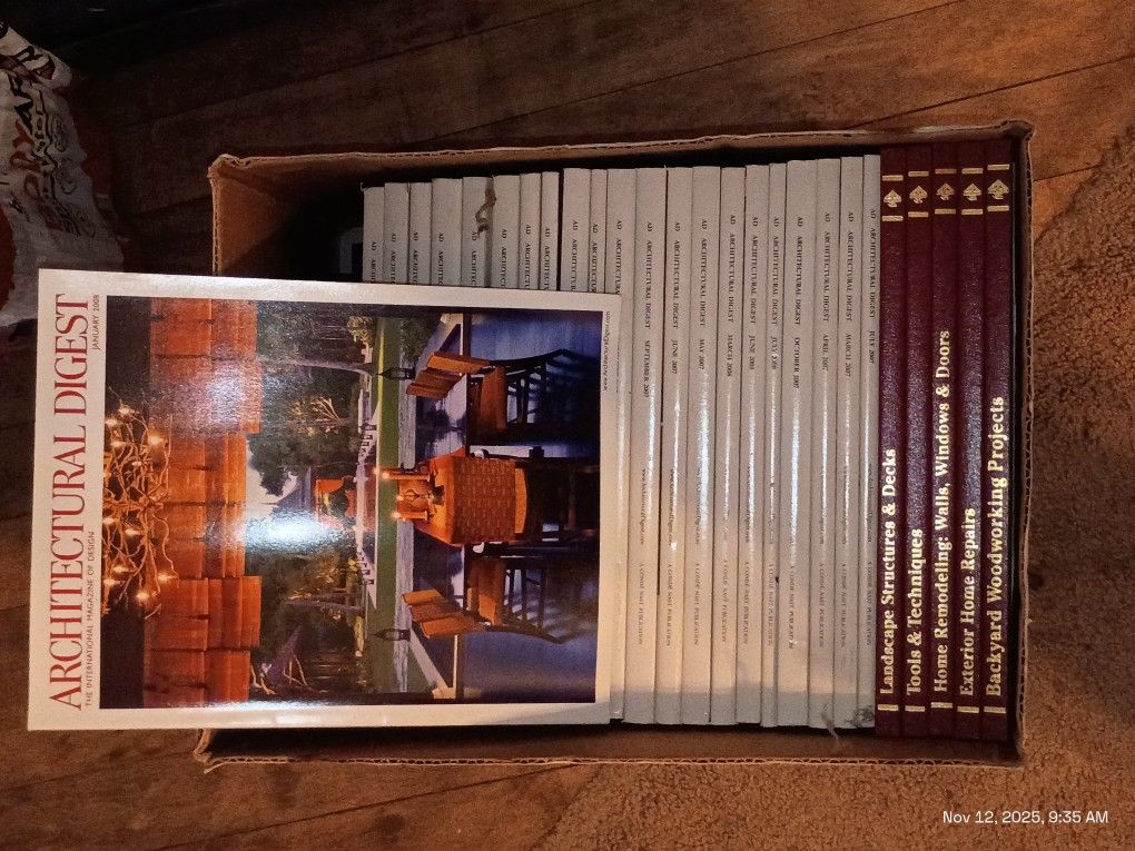 Home Architecture Designer Magazines & Volume Library 