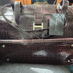 Sorella New York Crocodile Embossed Worktote Bag