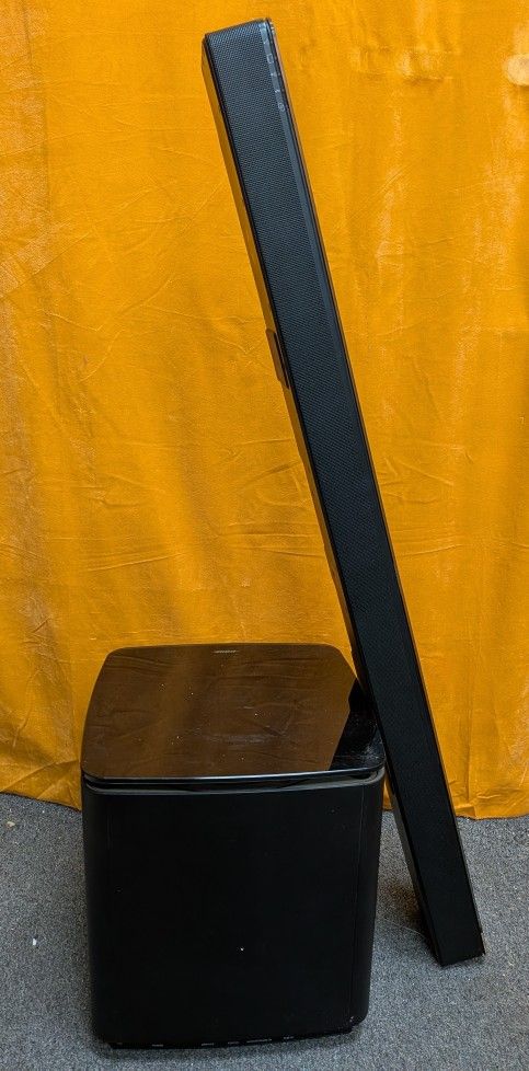 Bose Sound Bar, Sub, and Remote