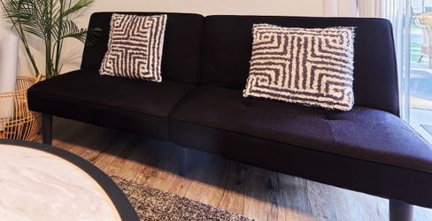 Black futon Couch - Used