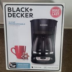 Black + Decker Coffee Maker 12 Cups New ( Price Firm!)
