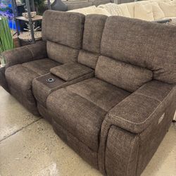 Loveseat Sofa Recliner With Charger