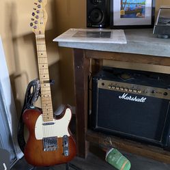 Fender American Player Telecaster. Like New. Marshall Amplifier. Electric Guitar 
