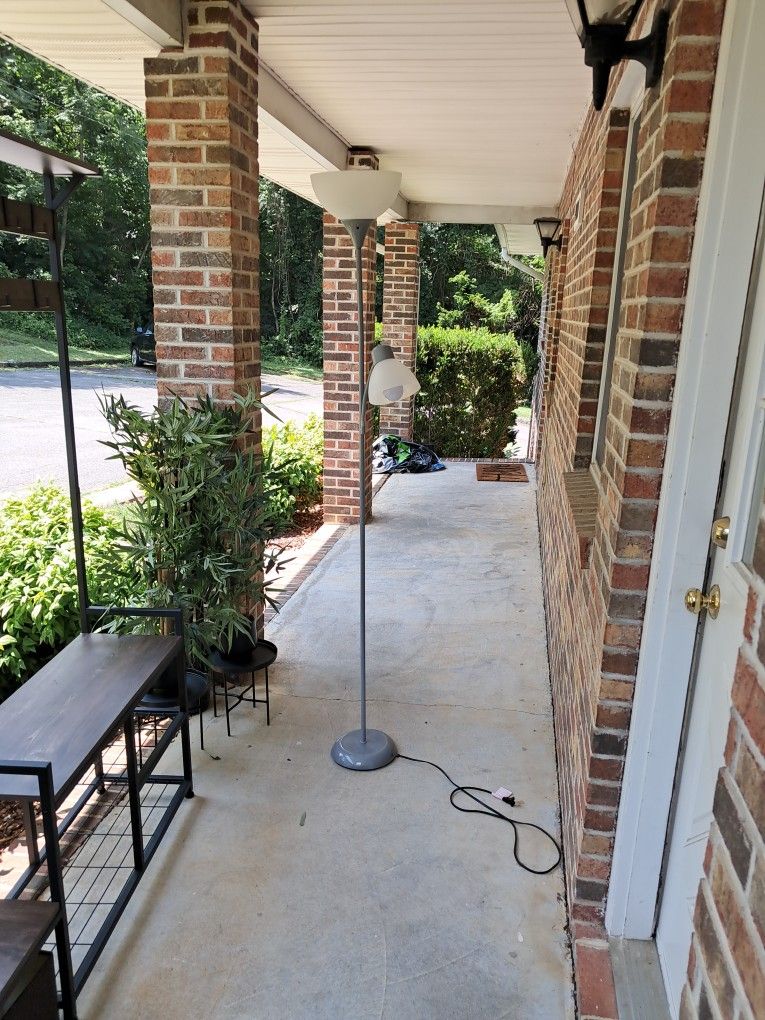 Grey Floor Lamp $5