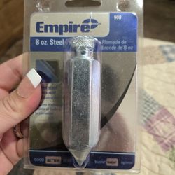 Empire Level 8 oz Steel Plumb Bob Part #908 Construction Carpentry Tool