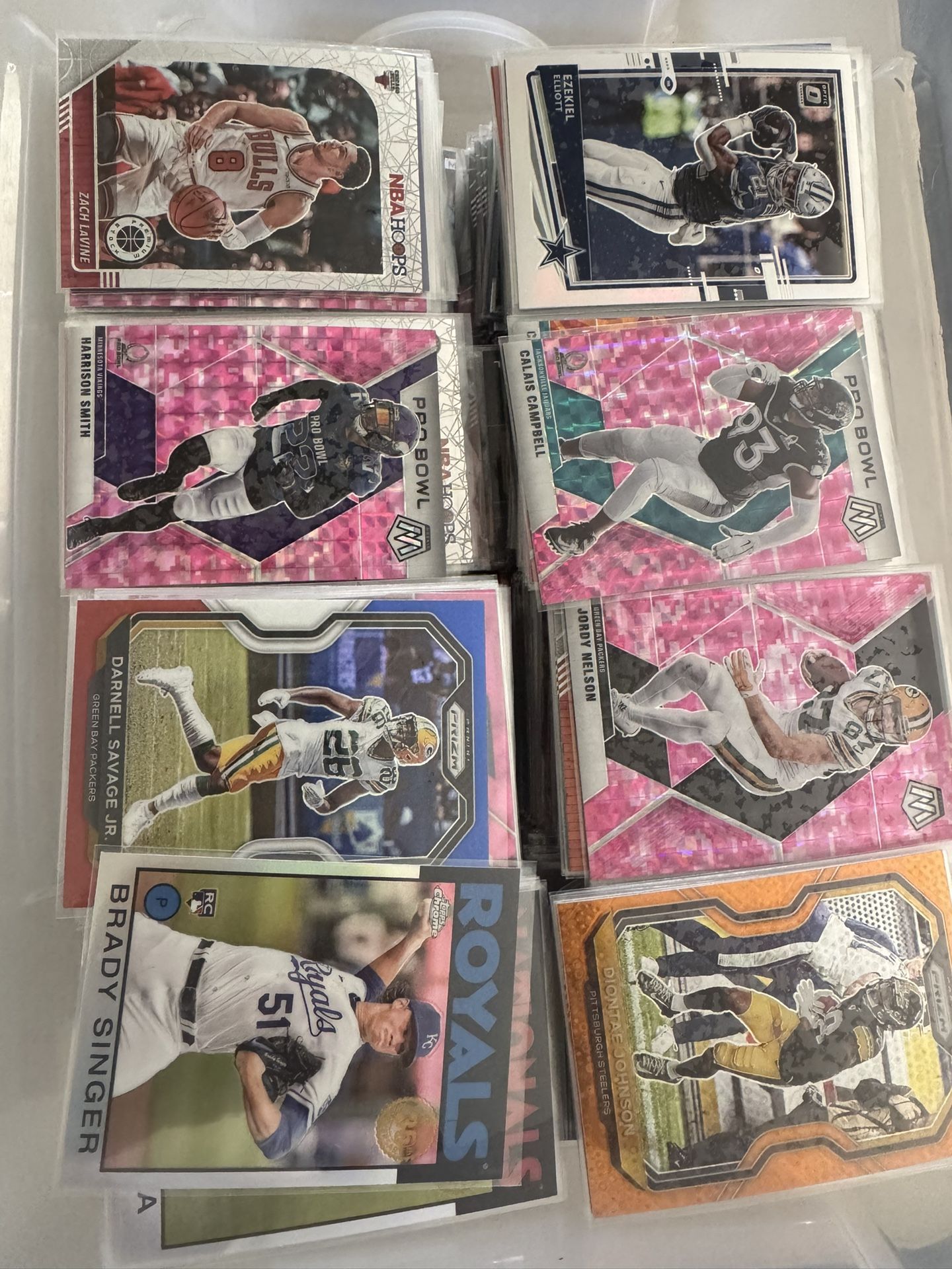 Box Of Color Parallel Cards 1,000 Plus Includes Rookies
