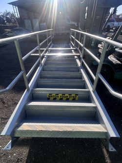 Stair case for mezzanine