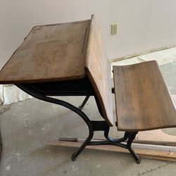 Antique School Desk (American Seating Company)