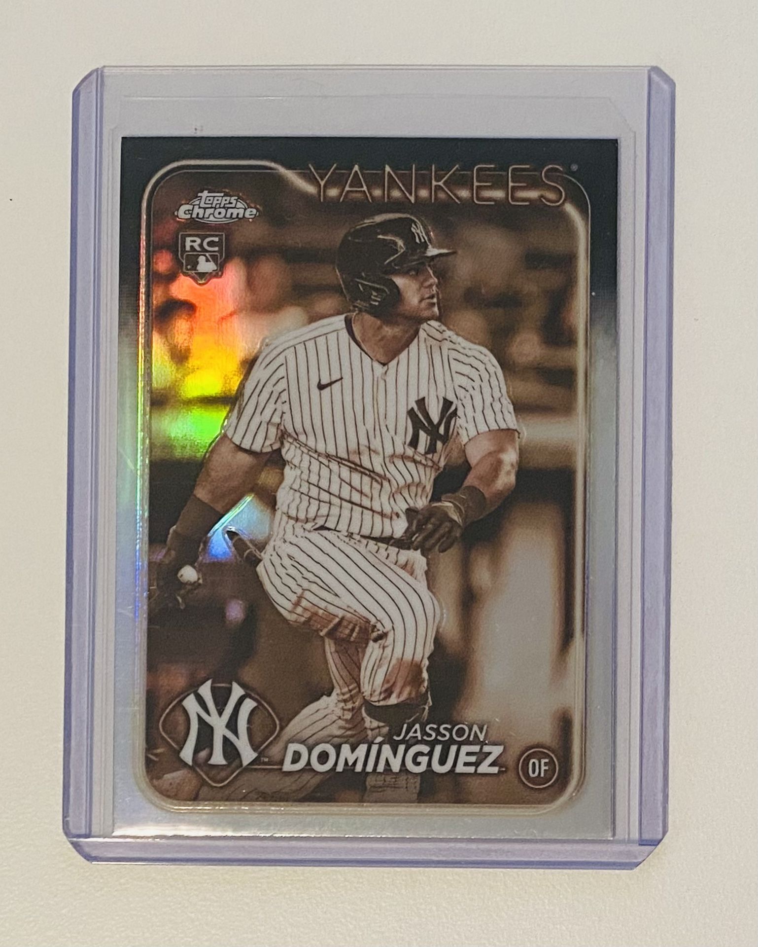 2024 Topps Chrome - Jasson Dominguez #89 Sepia Refractor (RC) - New York Yankees