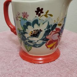 Pioneer Woman Stoneware Spring Bouquet Melody 4 Cup Measuring Pitcher Cup